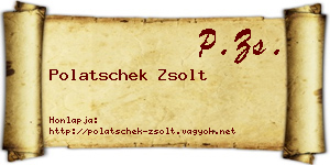 Polatschek Zsolt névjegykártya